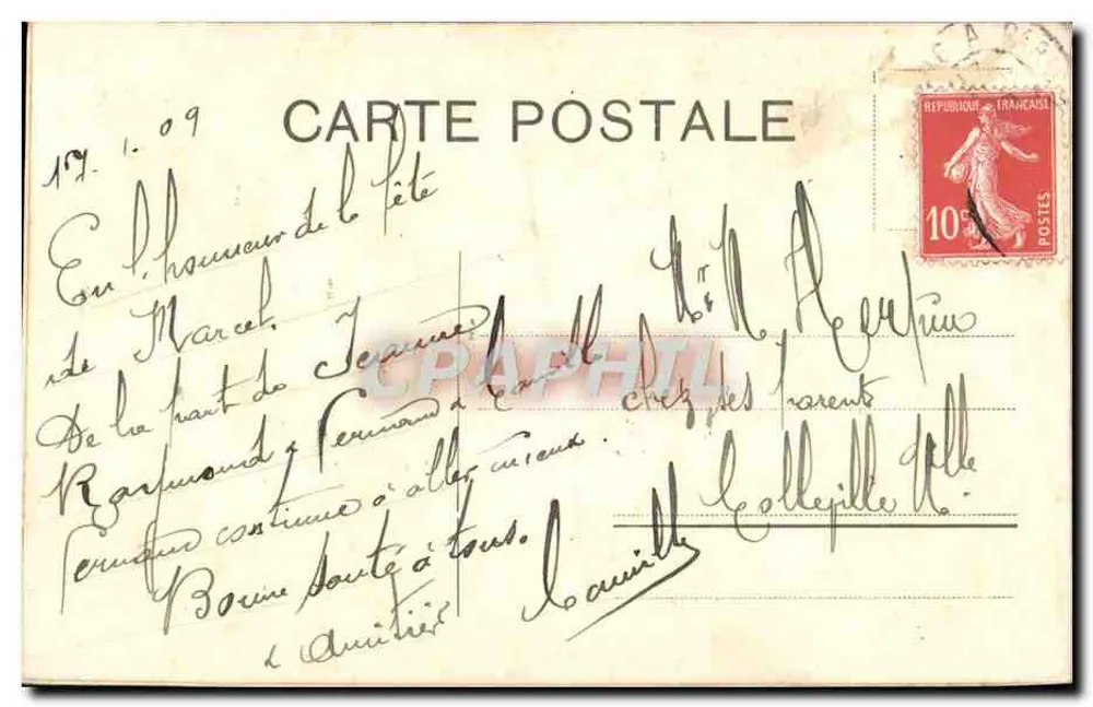 Fête d'enfant — livre ouvert orné de roses et photo — éditeur inconnu - Verso