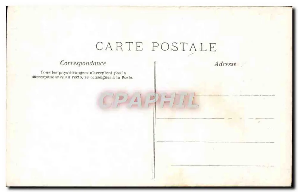 Couple amoureux — 'Pour toute la Vie' — Paris, n° 751 - Verso