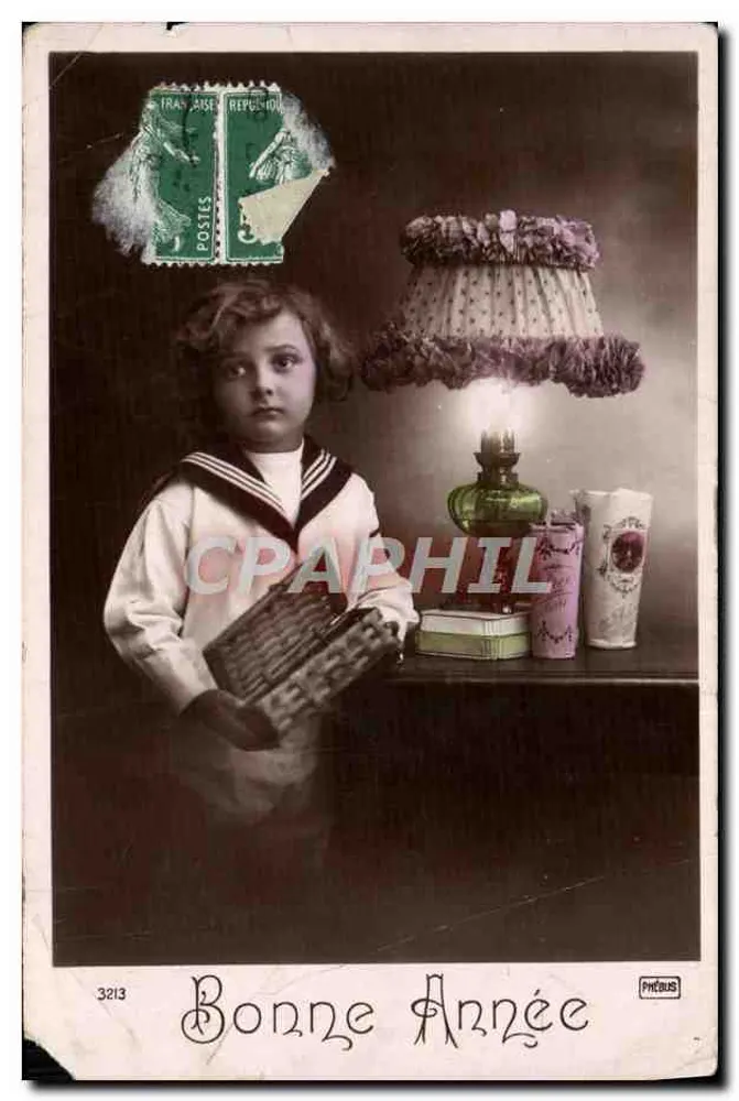 Menina com uniforme de marinheiro — Boa Ano — Phébus, n° 3213 - Frente