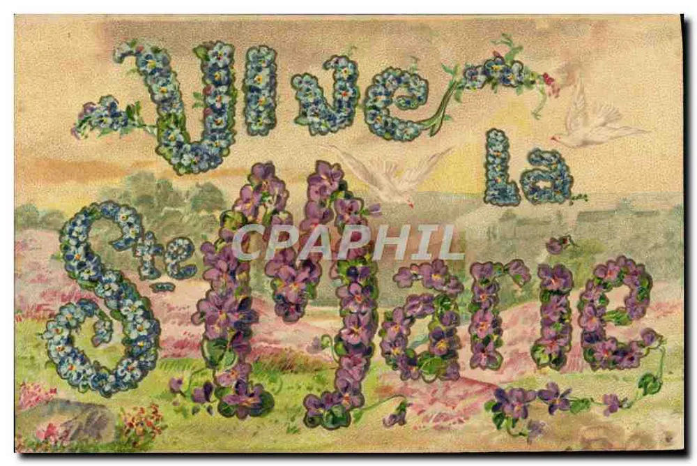 Lebe die heilige Marie — Weihnungskarte — Verlag: T. P. (Paris) — Nr. 3072 - Vorderseite