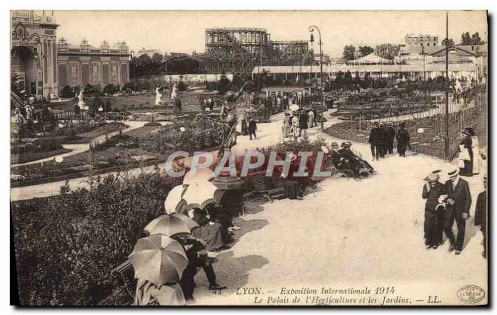 LYON — Internationale Ausstellung 1914 — Das Palais der Floristik und die Gärten — LL. - Vorderseite
