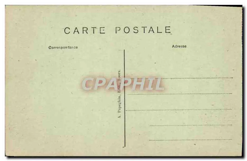 Amboise - Das Schloss - Innenraum der Ritterturm - 15. Jahrhundert - A.P. - Rückseite