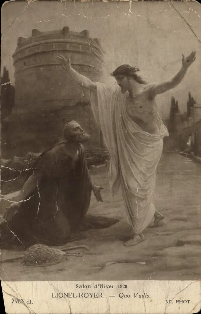 Jésus et le centurion — scène religieuse — Lionel Royer — Salon d'Hiver 1920, N° 7983 dt. - Vorderseite