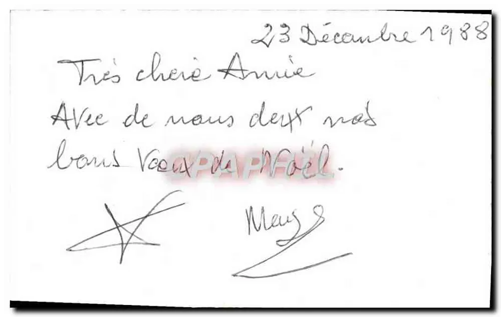 Lâmpada de óleo e decorações de Natal — M. D. PARIS - Verso