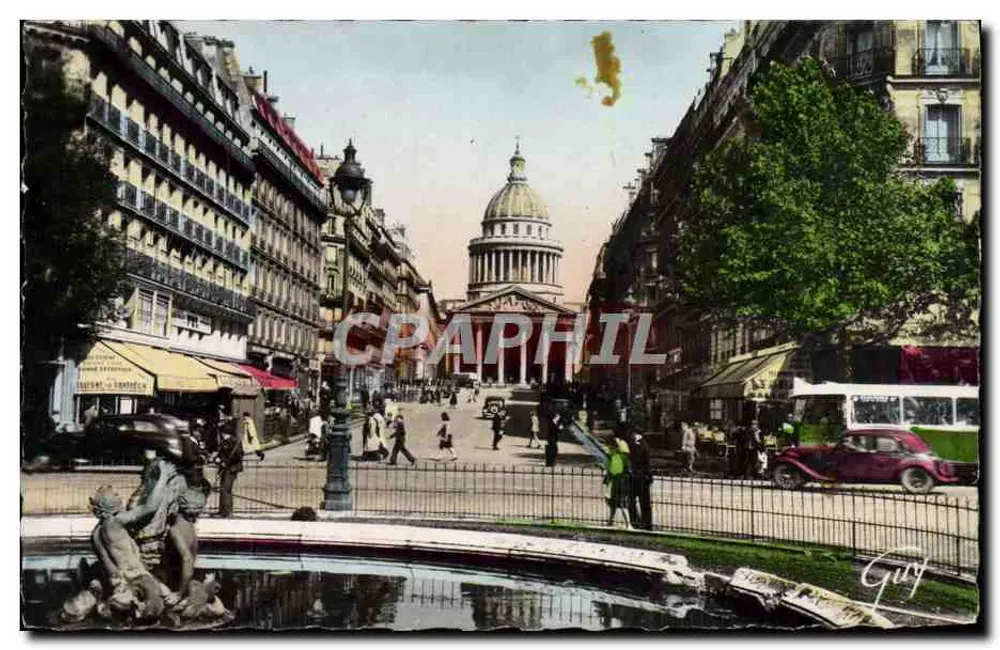 Paris und seine Wunder — Rue Soufflot und der Panthéon — Éditions André Léger - Vorderseite