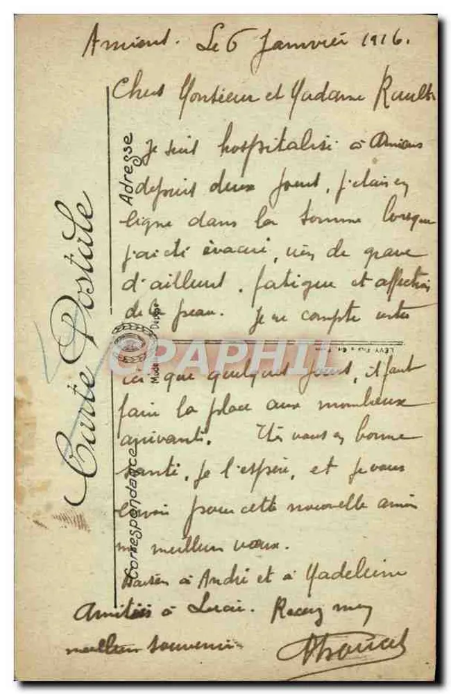 Amiens — O Ponte Lemercier — LL. n°140 - Verso