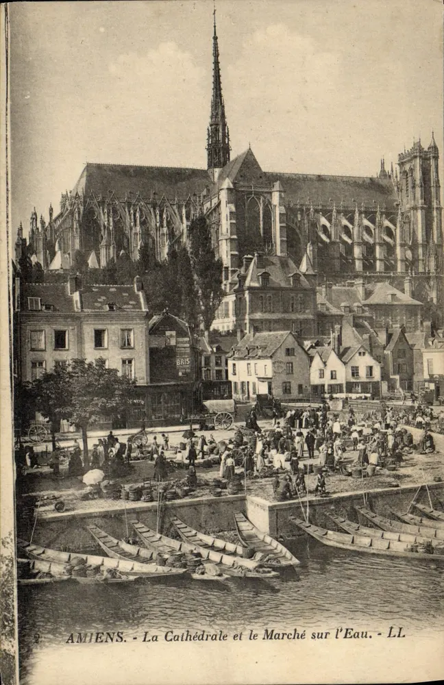 Amiens - Die Kathedrale und der Wassermarkt - LL - Vorderseite