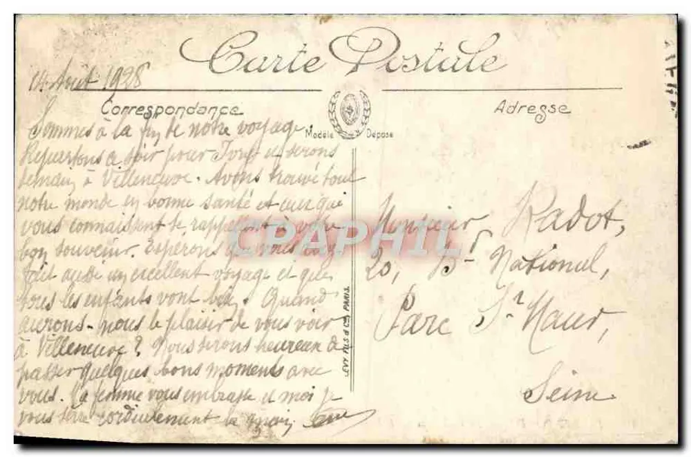 Pierrefonds — Das Schloss — Die Ehrenstiege — Der Bergfried und die Kapelle — LL. — Nr. 449 - Rückseite