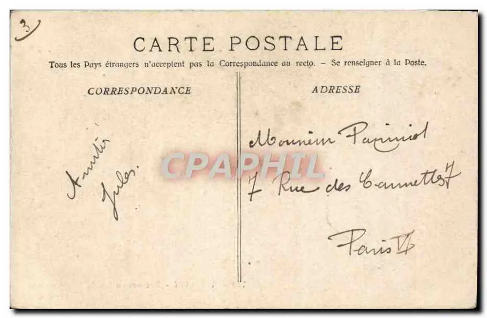 Toulon - Felsen von Sainte-Marguerite — A. Bougault, n°759 - Rückseite