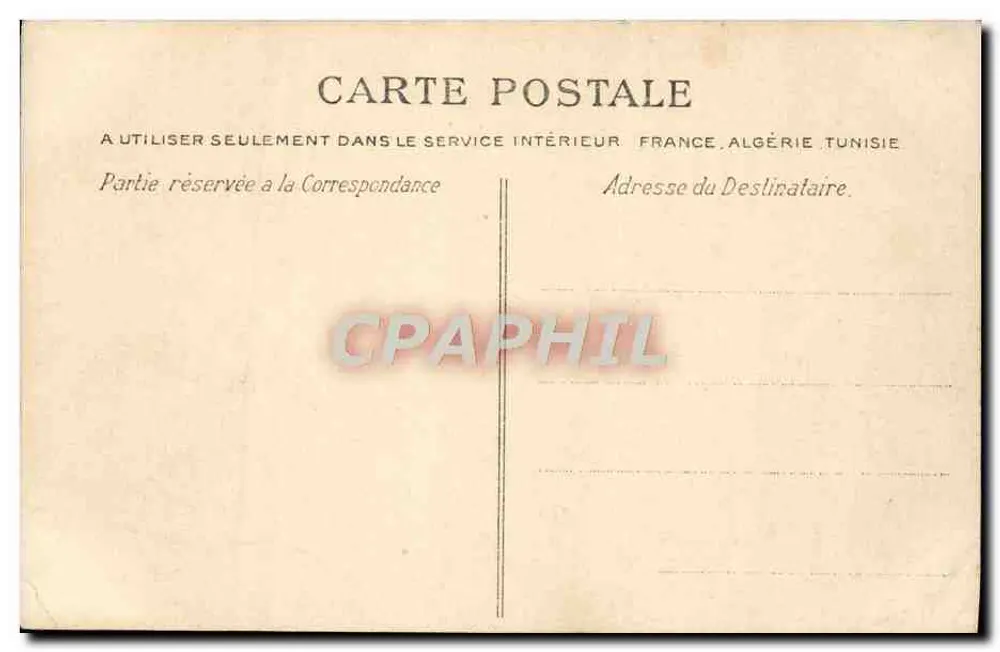 Cherbourg 56. Igreja da Trindade, lado Sul — A Normandia — "Bilhete postal antigo" - Verso