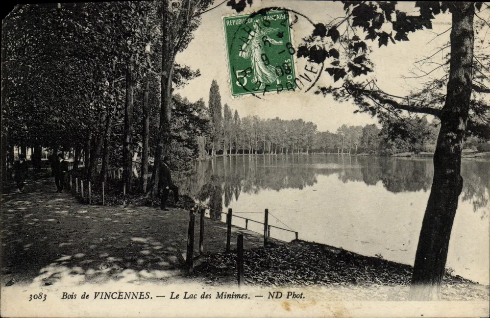 Bois de VINCENNES — Ansicht des Lac des Minimes — ND Phot. - Vorderseite