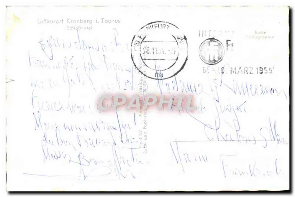 श्लॉस फ्रेडरिक्सहॉफ — लुफ्टकुरोर्ट क्रॉनबर्ग इ. टौनस — मूल फ्लूगेराउफनहम - पीछे