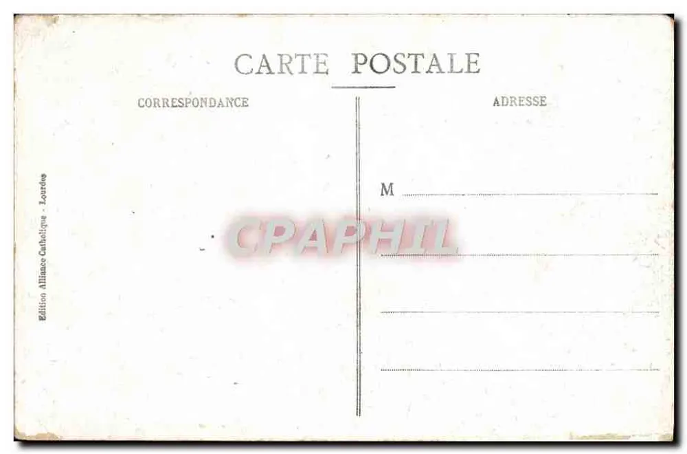 Lourdes — Voor de Kerk van het Rosarië — Nr 37 - Achterkant