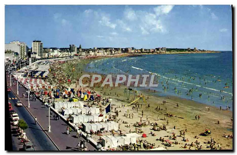 Les Sables-d'Olonne — Plaża — Wydawca Abtaud, Nantes - Awers