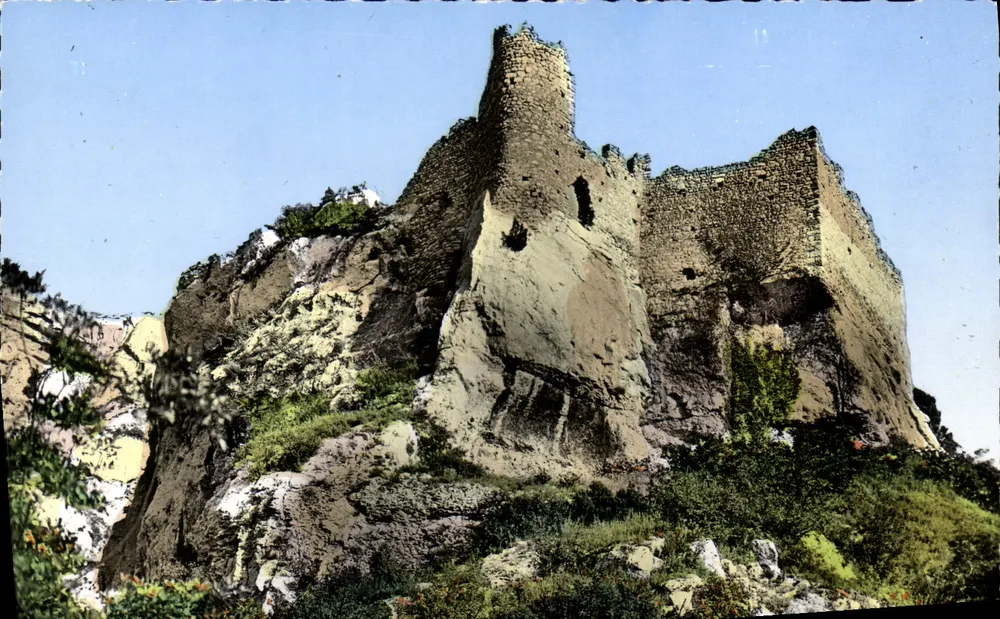 Fontaine de Vaucluse — Ruínas do Castelo — Éditions S.L. des Frères Lumière, Lyon - Frente