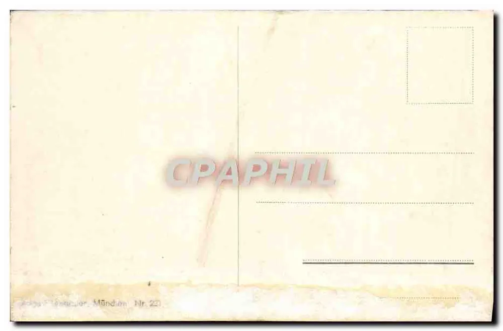 MÜNCHEN — Isarpartie mit Gebirge — editor Lennecor, N° 22 - Verso