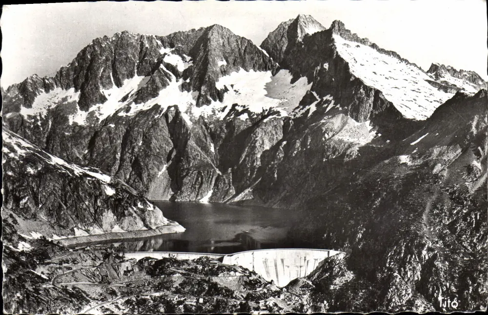 Massif du Néouvielle — See und Staudamm Cap de Long — Verlag Tito - Vorderseite