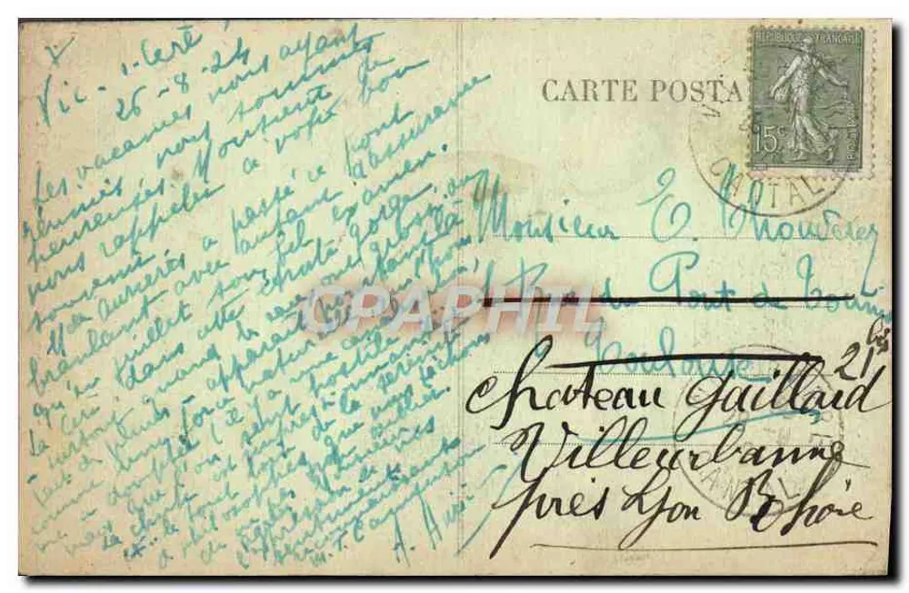 A Cachoeira do Pas de la Cère — A Auvergne — n°28 - Verso