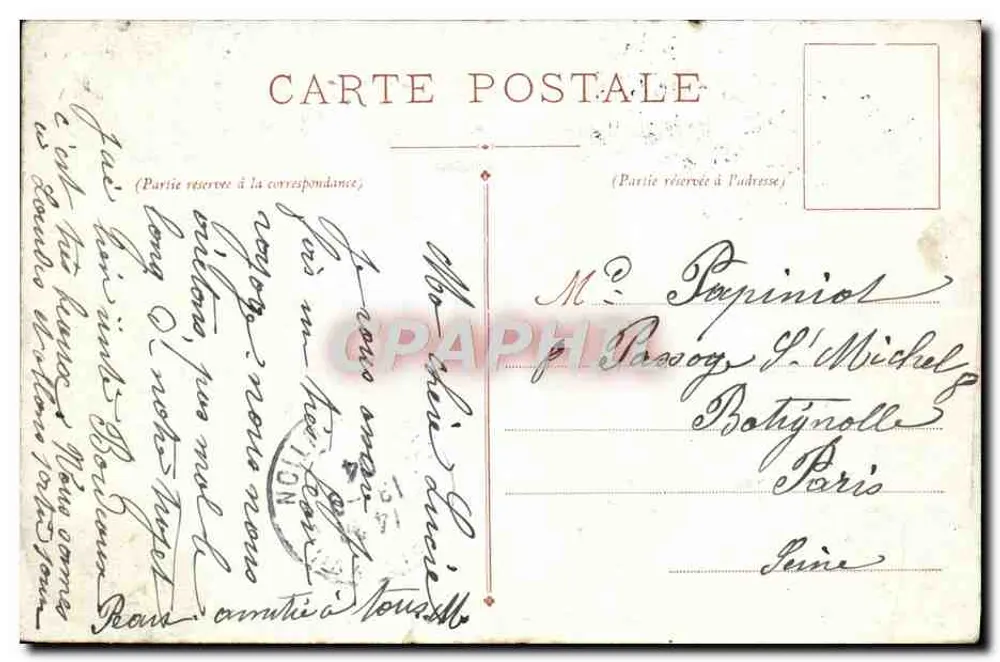 Lourdes — The Fortified Castle — D. T. Publisher, No. 97bis - Back