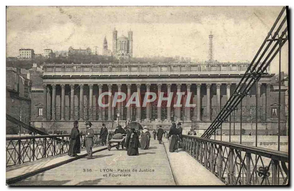 LYON — Palácio de Justiça e Fourvière — 336 - Frente