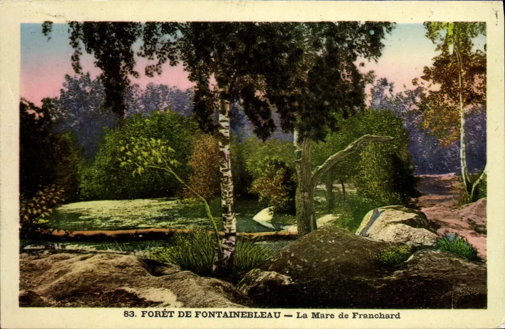 Wald von Fontainebleau — La Mare de Franchard — Nr. 83 - Vorderseite