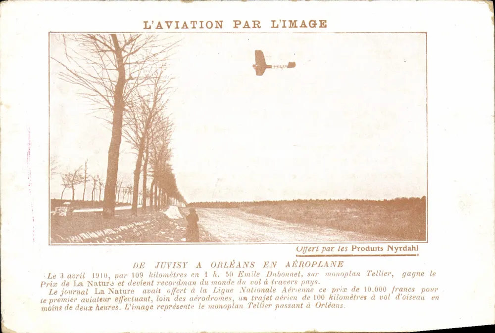 Emile Dubonnet-Flug in Orléans — Flugzeug durch Bilder — Angebot von Nyrdahl-Produkten - Vorderseite