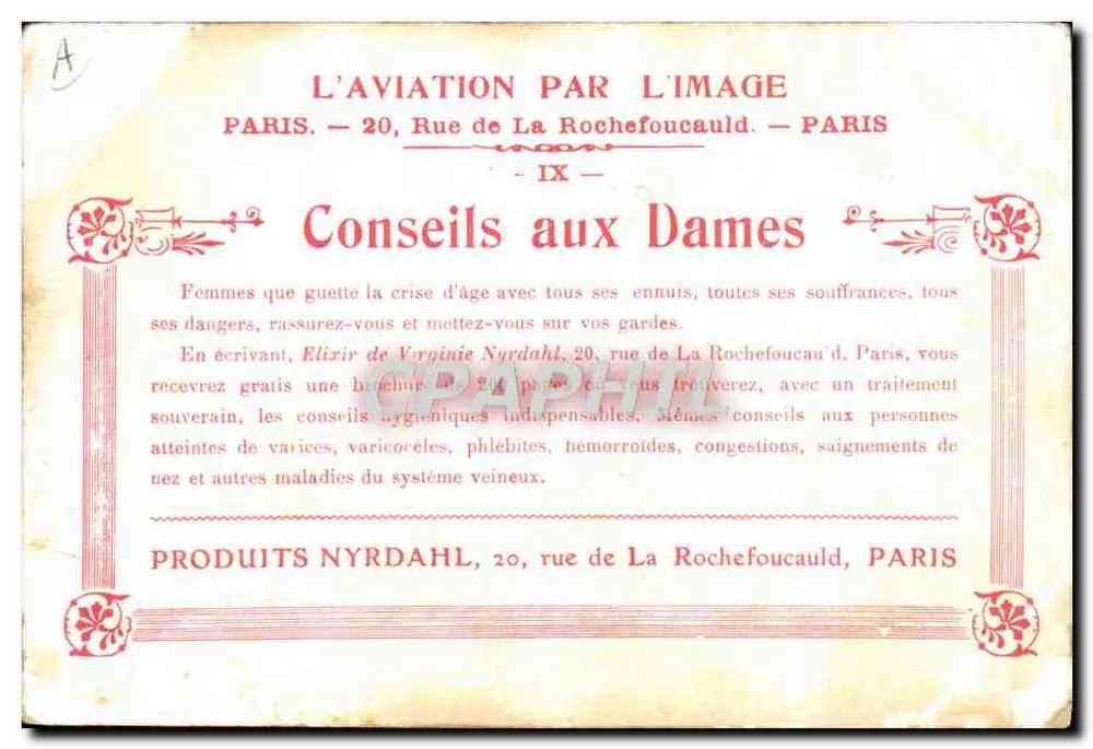 Blériots Überquerung des Kanals — Angebot von Nyrdahl Products - Rückseite
