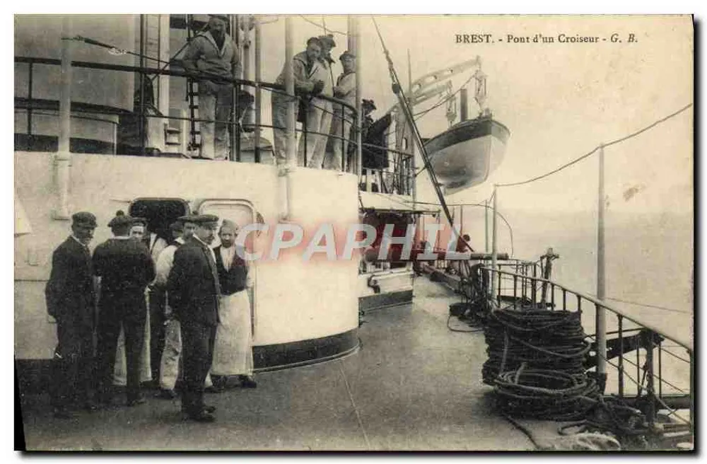BREST - Ponte de um Cruiser - G. B. - Frente