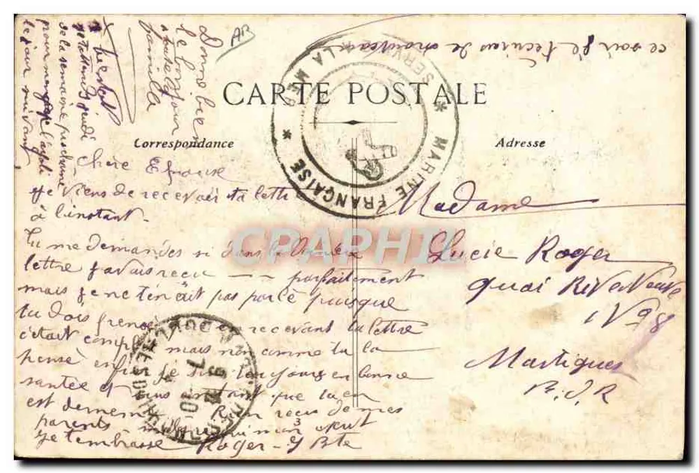 Französische Marine — Suppenverteilung — Verlag: Bien de Bonjour, Nr. 452 - Rückseite