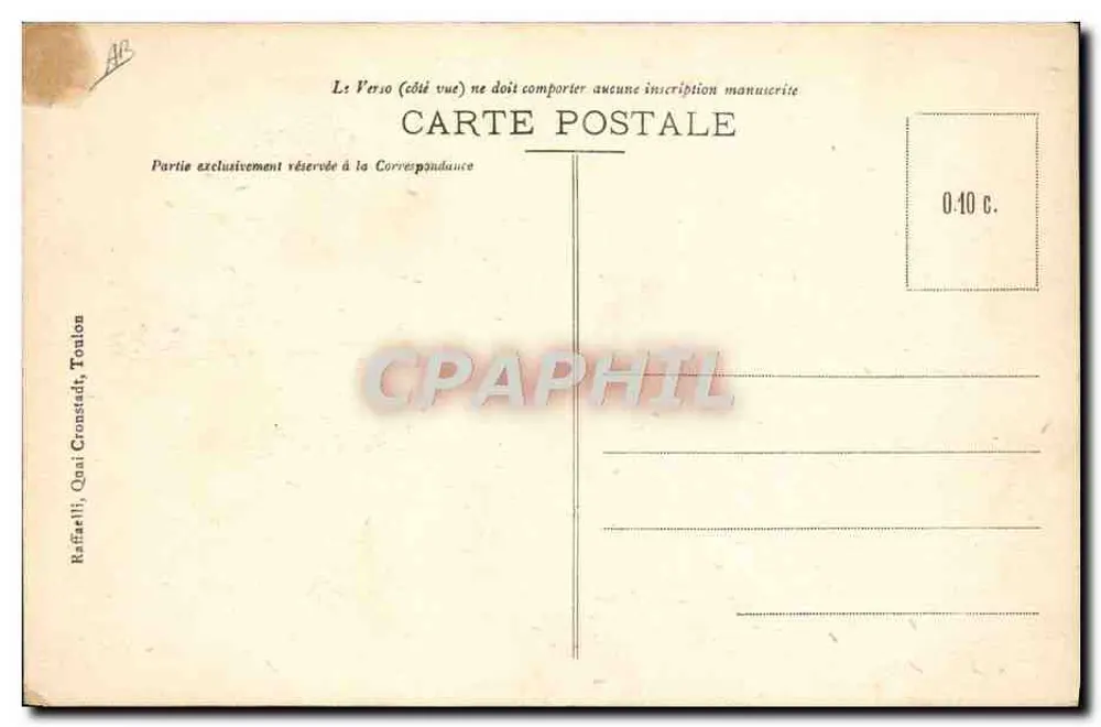 Unsere Matrosen — An den Steuerposten — Raiffelli, Toulon - Rückseite