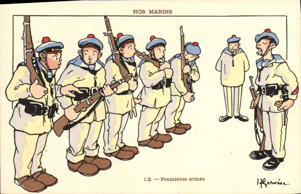 Unsere Matrosen — Erste Waffen — H. Rerivière, n°12 - Vorderseite