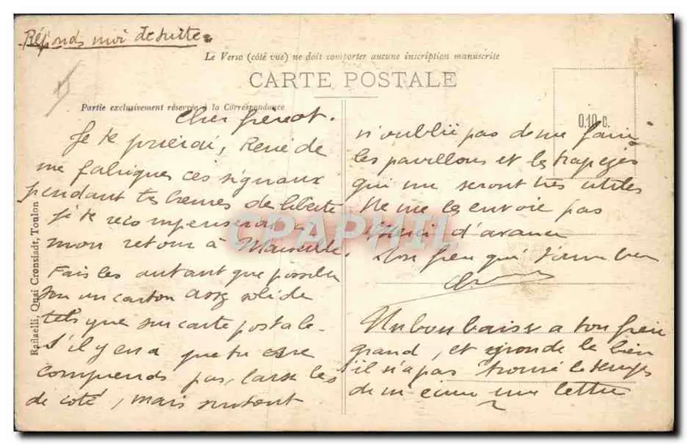 Unsere Matrosen — Friseursalon — H. Gerièvre, n°31 - Rückseite