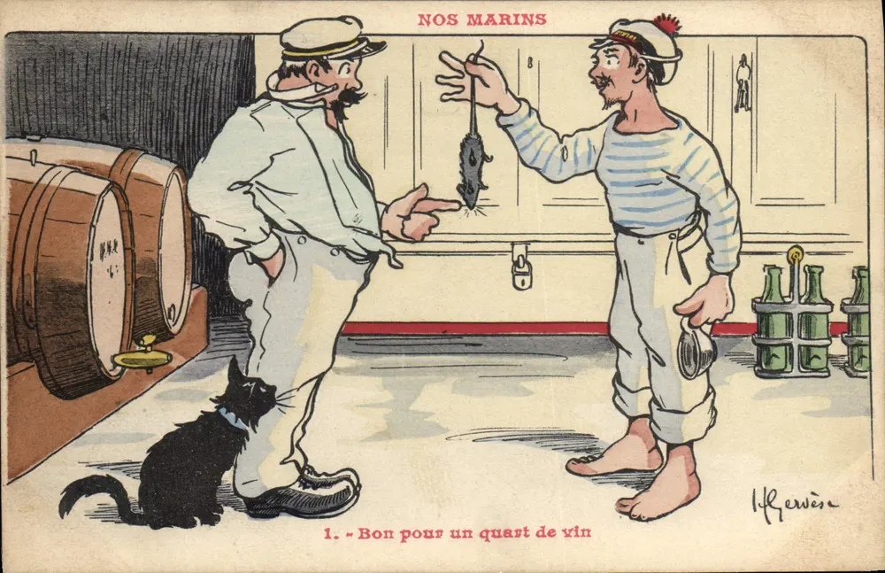 Unsere Matrosen — Karikaturen-Serie — I. Herwès - Vorderseite