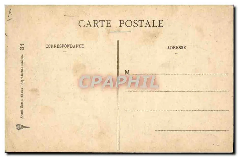 Die französische Marine — Damenwaggon — Saffré - Rückseite