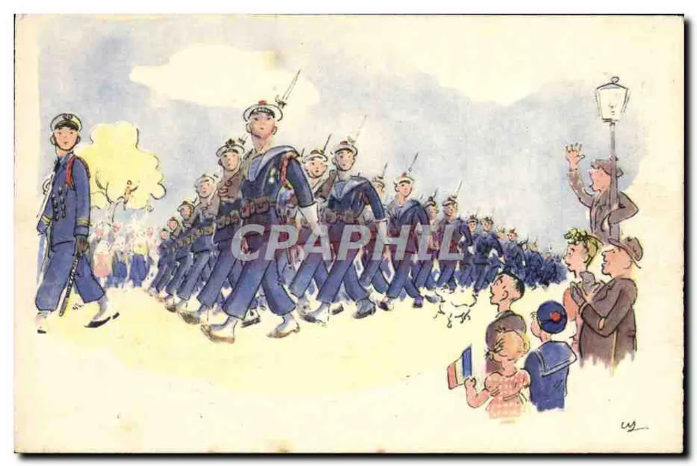 Fusiliers Marinhos — Desembarque — Moullot-Marseille - Frente