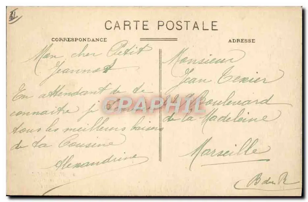 Bordeaux — Estação do Meio-Dia (partida) — N.G. n°43 - Verso