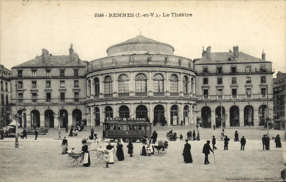 Rennes (I.-et-V.) - O Teatro — Fototipia Vasseillier, Nantes, n° 2248 - Frente