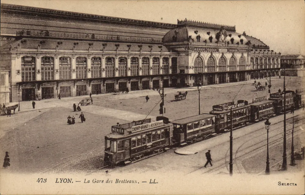 LYON — A Estação dos Brotteaux — SELECTA 473 - Frente