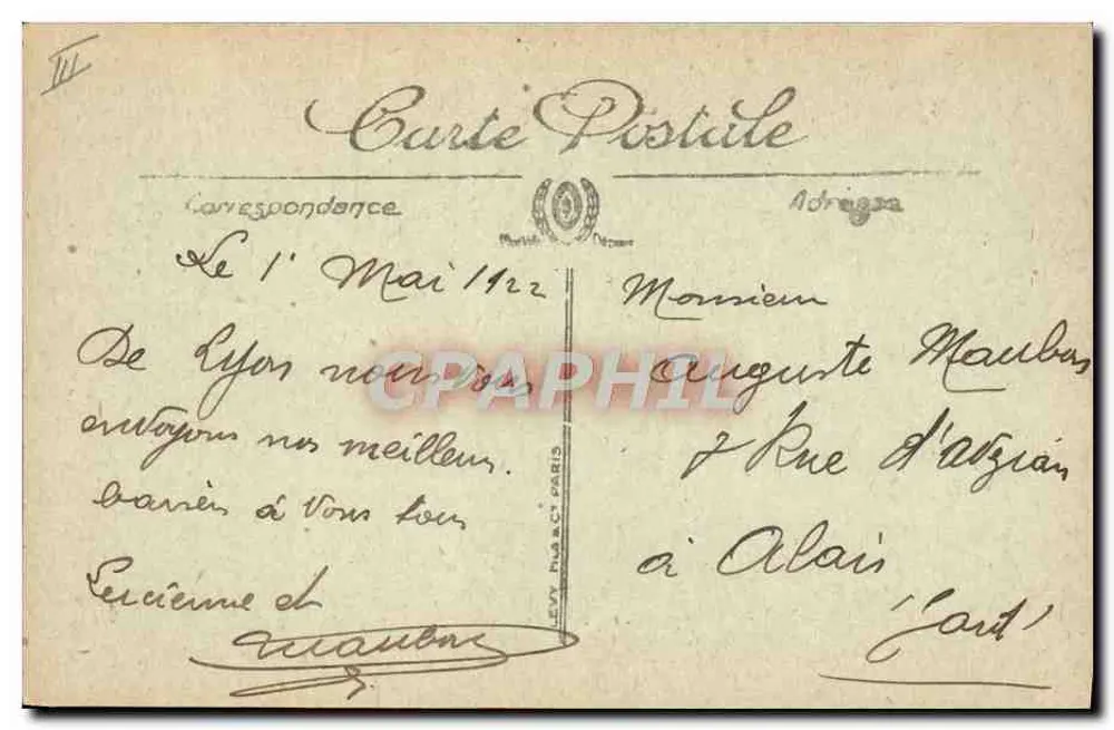 LYON — A Estação dos Brotteaux — SELECTA 473 - Verso