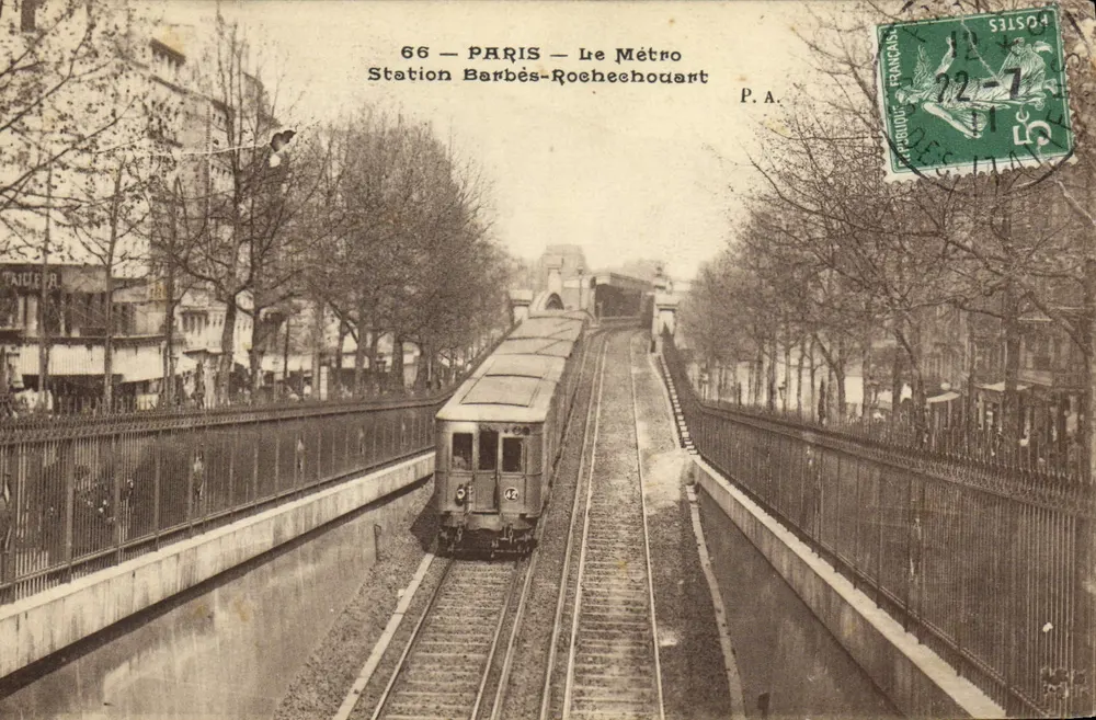 París — Estación Barbès-Rochechouart — El Metro — P.A. — n°66 - Anverso
