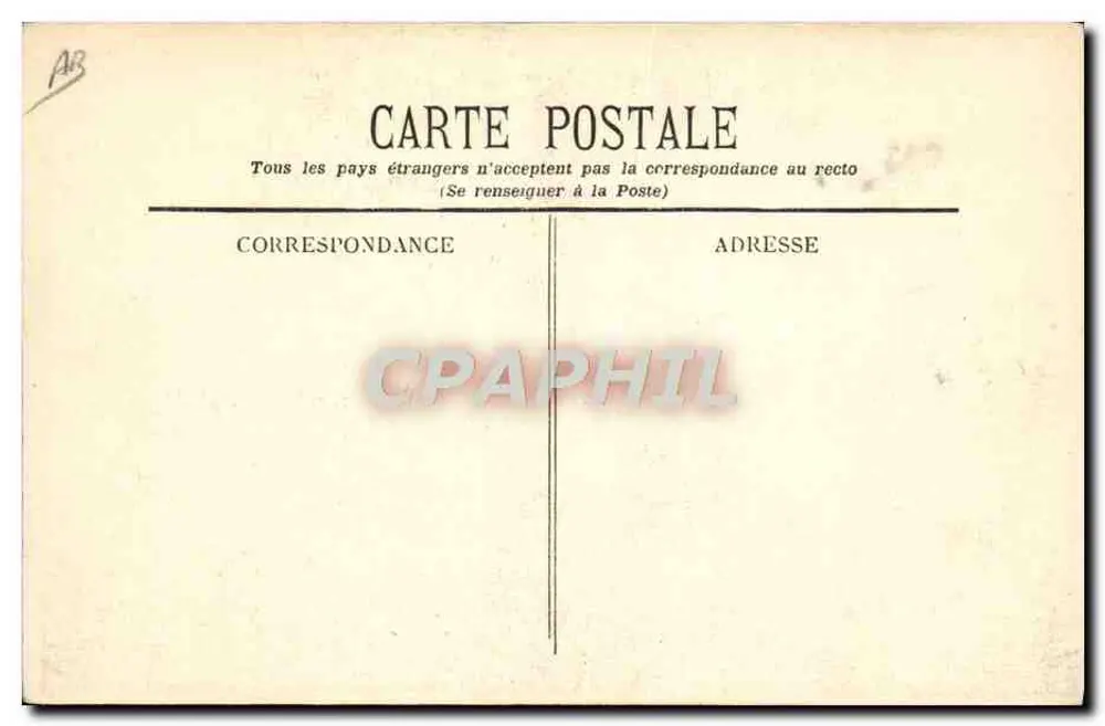 Biplano Farman pilotado por Effimof — Grande Semana de Aviação — F.F. Paris - Verso