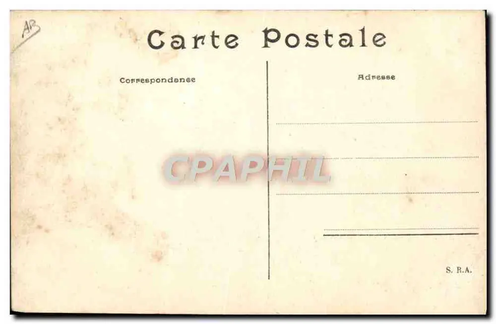 Bétheny — Flug von De Lambert über Wright-Ariel am 25. August 1909 — S.R.A. Ausgabe - Rückseite