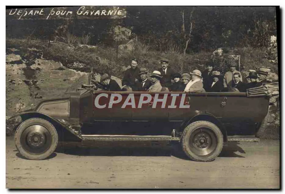 Abreise nach Gavarnie — Verlag G. Gahou, Lourdes - Vorderseite