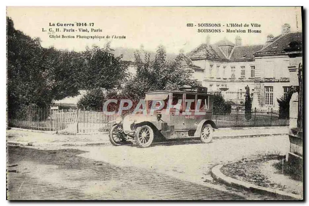 Soissons - Rathaus — Verlag: L. C. H. Paris, Nr. 693 - Vorderseite