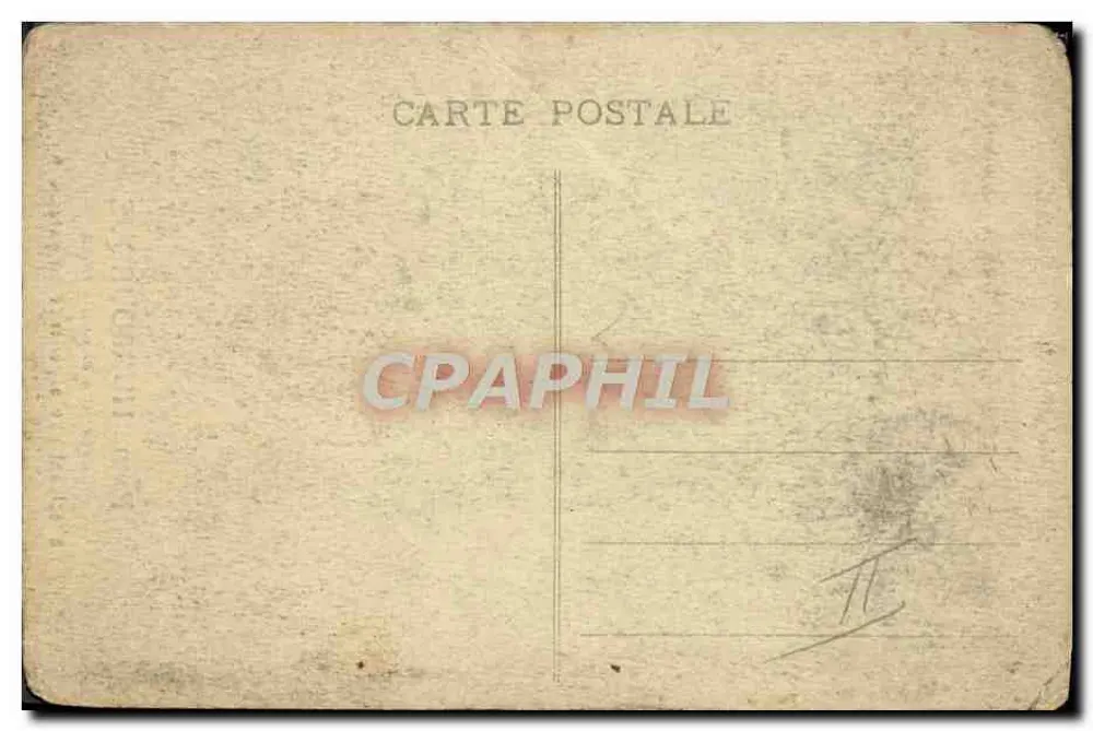 Paul Hurbourque — Flieger-Parachutist bei einem Fallschirmsprung — F.F. PARIS - Rückseite