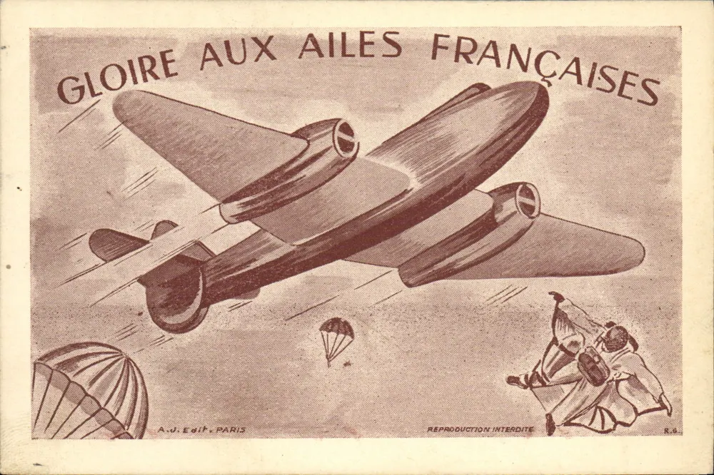 Französische Luftfahrt — Ehre den französischen Flügeln — A.J. Edit, Paris - Vorderseite