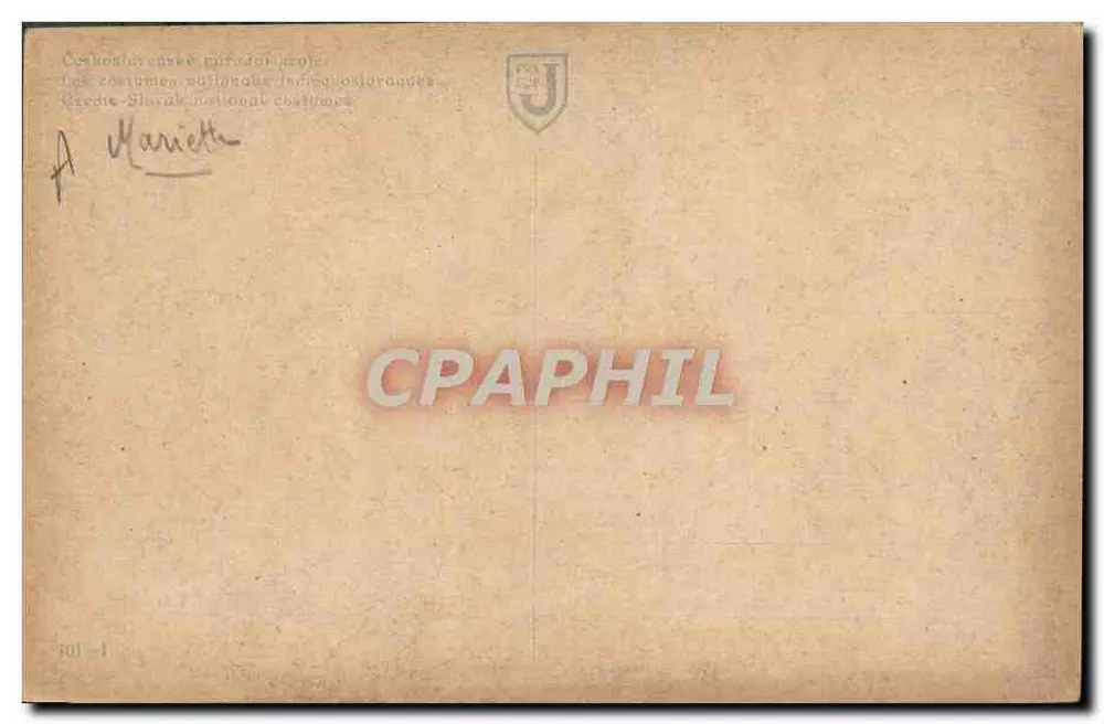 Mařenka — Černý Rud. — Uitgever : Praha, serie 101-1 - Achterkant