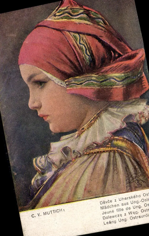 Junge Frau aus Ostaurol (Ungarn) — C. V. MUTTICH — 308-6 - Vorderseite