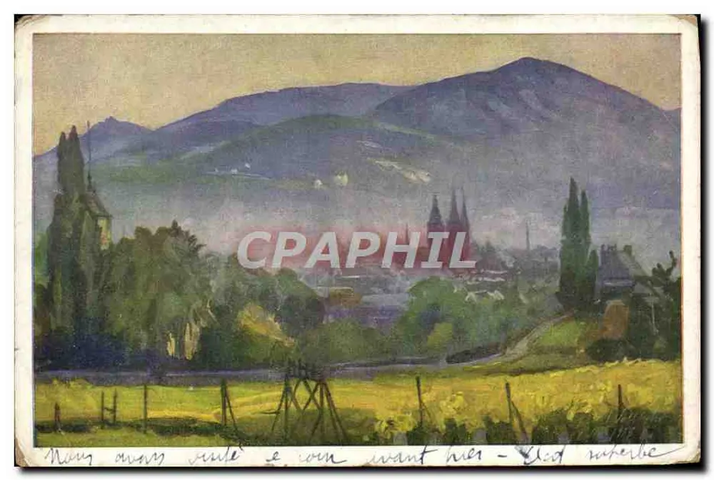 Berglandschaft — Ansicht des Pfalzlands — Verlag Pfälzer Heimatbildbinder, V.A. Nr. 383 - Vorderseite