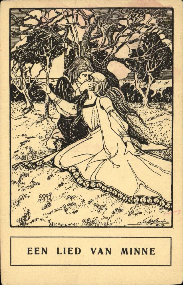 Um canto de Minne — ilustração de Jan Hoffland — 2ª edição, Lannoo-Maes, Thiel - Frente